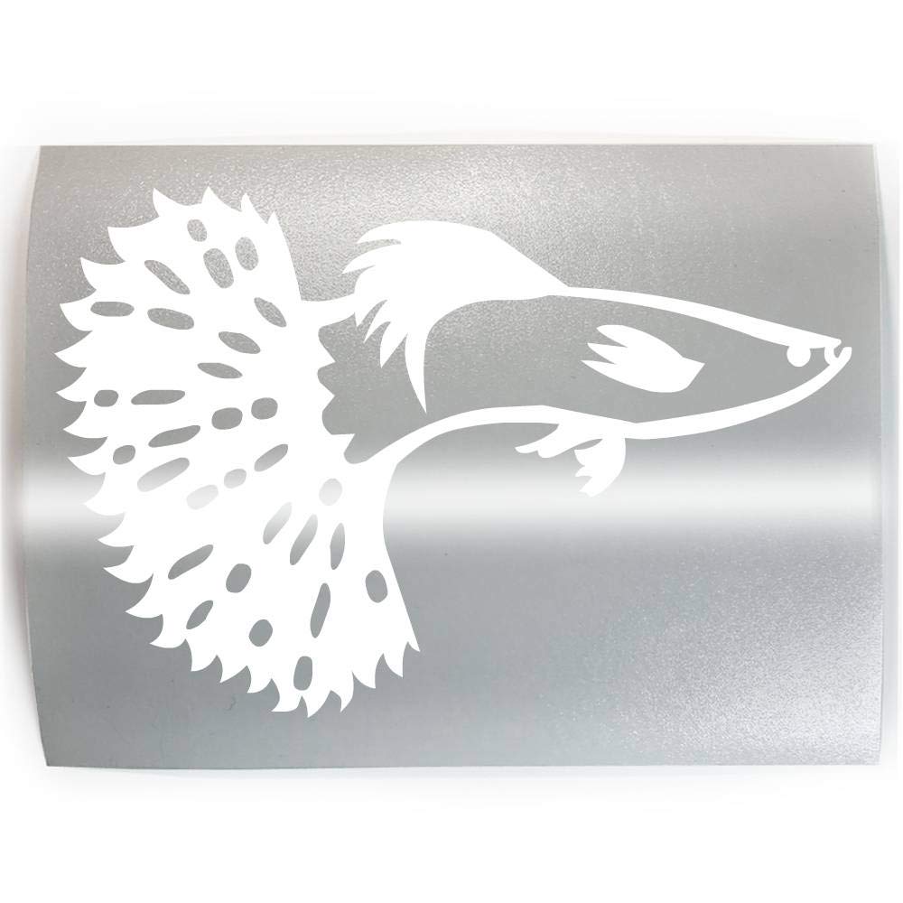 Guppy Fish - PICK COLOR  SIZE - Aquarium Guppies Keeper Breeder Vinyl Decal Sticker A