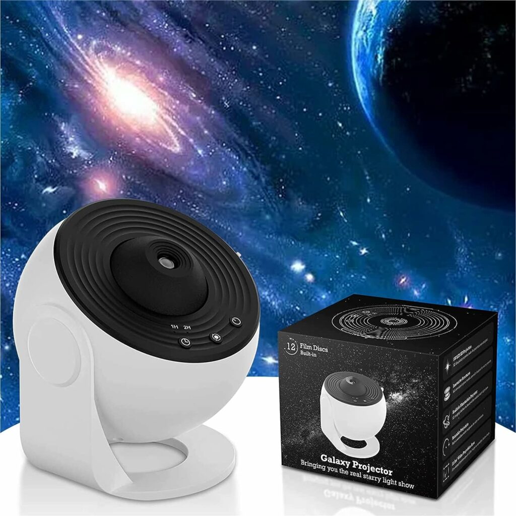 SFOUR Star Projector Galaxy Projector for Bedroom-12 Sheets of Film to Meet The Fantasy of The Starry Sky Extreme Romantic Maker (White)